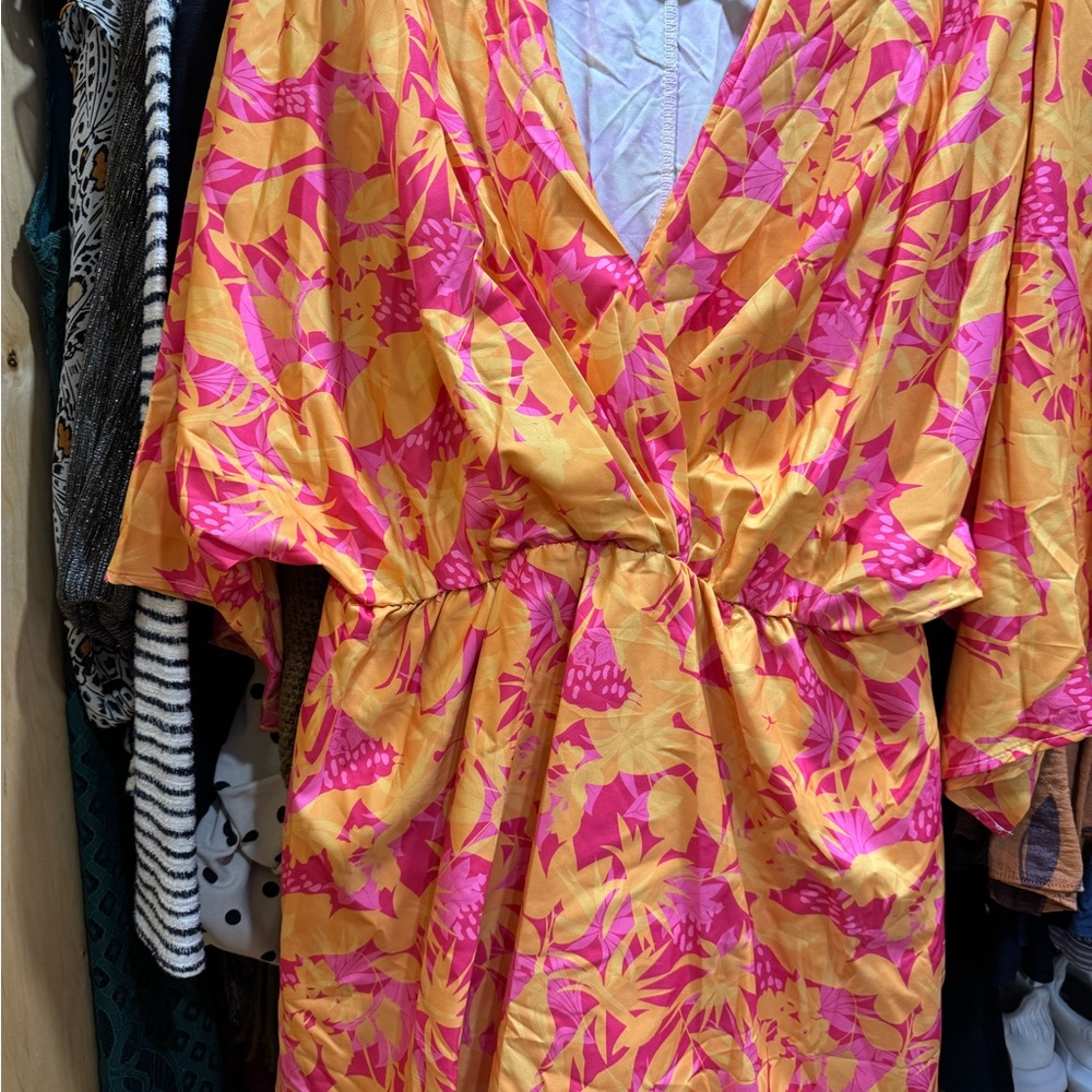 Boho Floral Ruffle Mini Dress - Picture 6 of 8